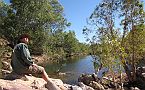 13-Heidi enjoys the views at Sawpit Gorge